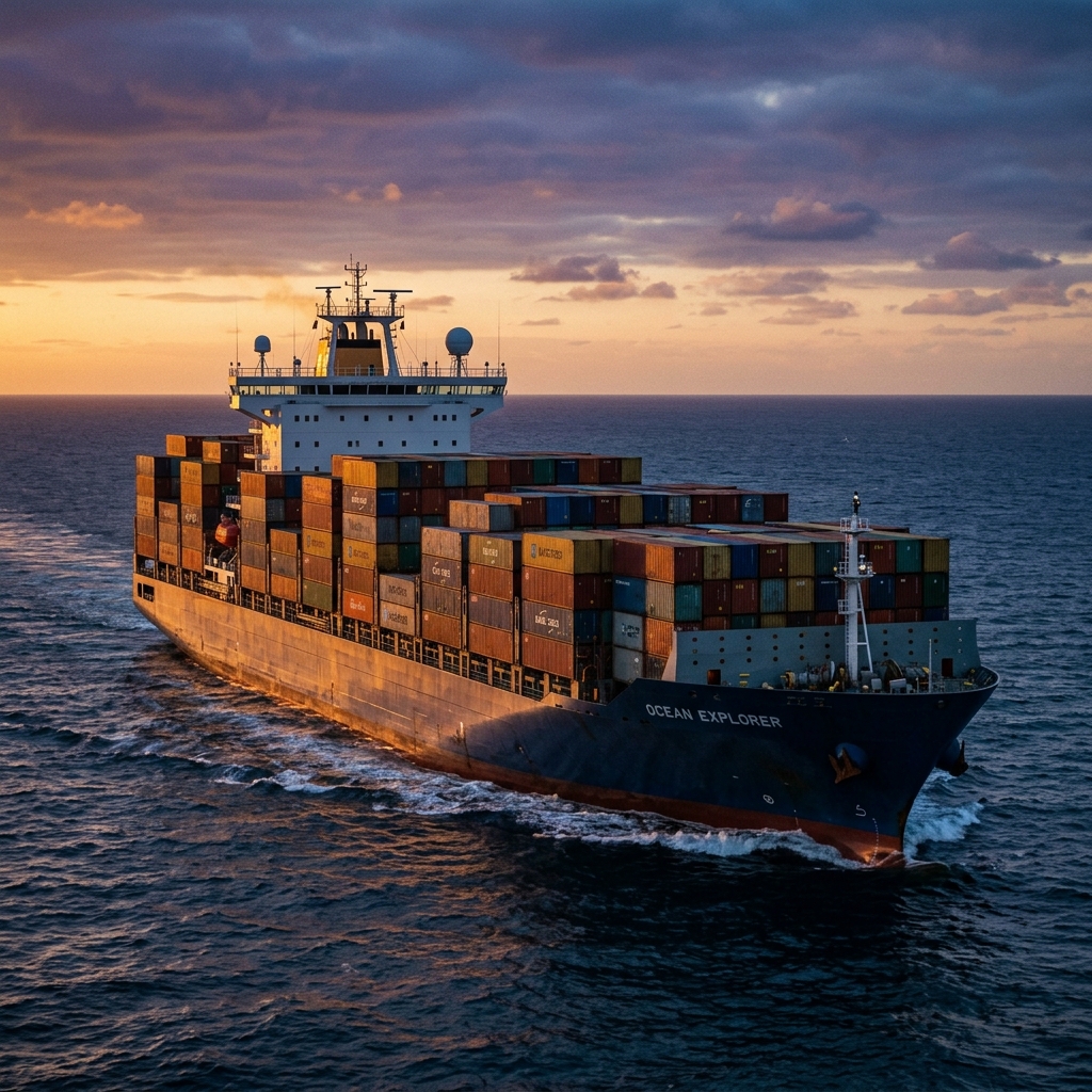 Logistics in the AI Era - Cargo Vessel