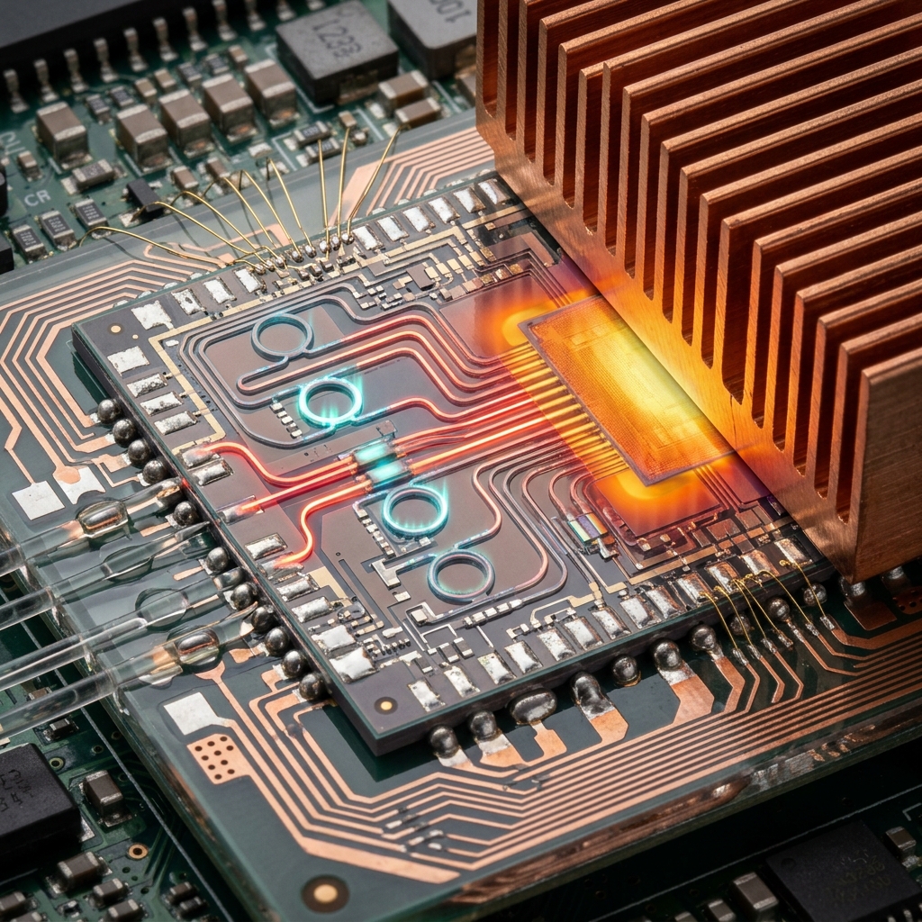 Co-Packaged Photonic Systems Thermal Flux